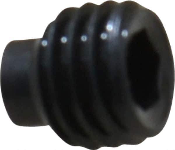 Value Collection - 1/4-28 UNF, 1/4" OAL, Half Dog Point Set Screw - Grade 8 Alloy Steel, 1/8" Key - Industrial Tool & Supply