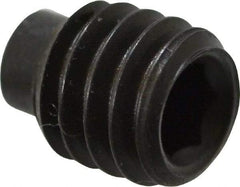 Value Collection - 5/16-18 UNC, 3/8" OAL, Half Dog Point Set Screw - Grade 8 Alloy Steel, 5/32" Key - Industrial Tool & Supply