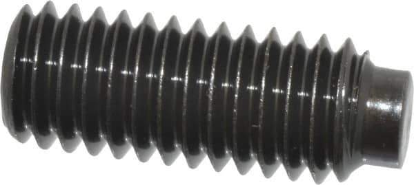 Value Collection - 3/8-16 UNC, 1" OAL, Half Dog Point Set Screw - Grade 8 Alloy Steel, 3/16" Key - Industrial Tool & Supply