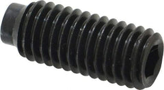 Value Collection - 1/2-13 UNC, 1-1/4" OAL, Half Dog Point Set Screw - Grade 8 Alloy Steel, 1/4" Key - Industrial Tool & Supply