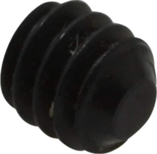 Value Collection - #5-40 UNC, 1/8" OAL, Flat Point Set Screw - Grade 8 Alloy Steel, 1/16" Key - Industrial Tool & Supply