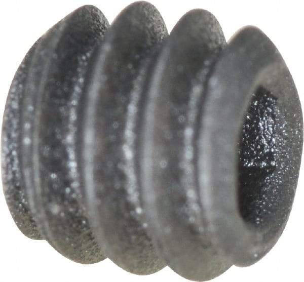 Value Collection - #6-32 UNC, 1/8" OAL, Flat Point Set Screw - Grade 8 Alloy Steel, 1/16" Key - Industrial Tool & Supply