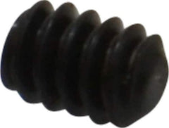 Value Collection - #6-32 UNC, 3/16" OAL, Flat Point Set Screw - Grade 8 Alloy Steel, 1/16" Key - Industrial Tool & Supply