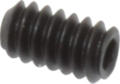 Value Collection - #6-32 UNC, 1/4" OAL, Flat Point Set Screw - Grade 8 Alloy Steel, 1/16" Key - Industrial Tool & Supply