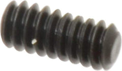 Value Collection - #6-32 UNC, 5/16" OAL, Flat Point Set Screw - Grade 8 Alloy Steel, 1/16" Key - Industrial Tool & Supply