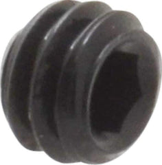 Value Collection - #8-32 UNC, 1/8" OAL, Flat Point Set Screw - Grade 8 Alloy Steel, 5/64" Key - Industrial Tool & Supply