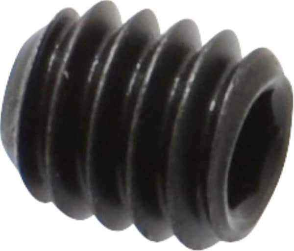 Value Collection - #8-32 UNC, 3/16" OAL, Flat Point Set Screw - Grade 8 Alloy Steel, 5/64" Key - Industrial Tool & Supply