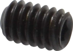 Value Collection - #8-32 UNC, 1/4" OAL, Flat Point Set Screw - Grade 8 Alloy Steel, 5/64" Key - Industrial Tool & Supply