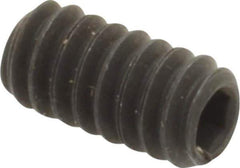 Value Collection - #10-24 UNC, 3/8" OAL, Flat Point Set Screw - Grade 8 Alloy Steel, 3/32" Key - Industrial Tool & Supply