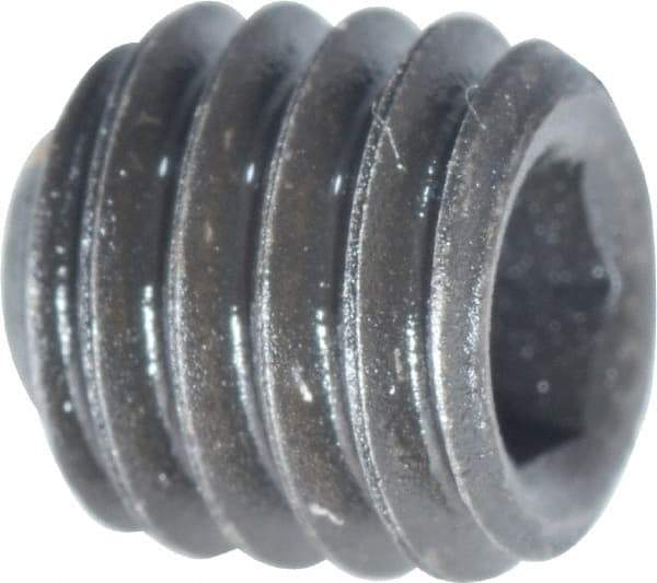Value Collection - #10-32 UNF, 3/16" OAL, Flat Point Set Screw - Grade 8 Alloy Steel, 3/32" Key - Industrial Tool & Supply