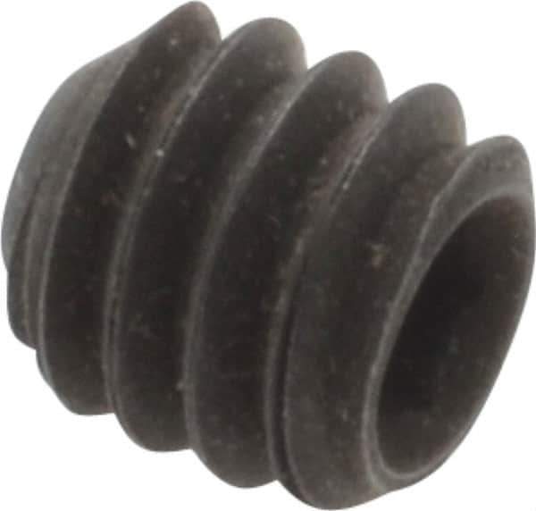 Value Collection - 1/4-20 UNC, 1/4" OAL, Flat Point Set Screw - Grade 8 Alloy Steel, 1/8" Key - Industrial Tool & Supply