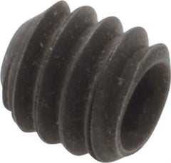 Value Collection - 1/4-20 UNC, 1/4" OAL, Flat Point Set Screw - Grade 8 Alloy Steel, 1/8" Key - Industrial Tool & Supply