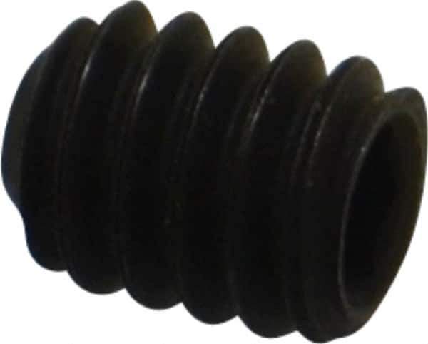 Value Collection - 1/4-20 UNC, 5/16" OAL, Flat Point Set Screw - Grade 8 Alloy Steel, 1/8" Key - Industrial Tool & Supply