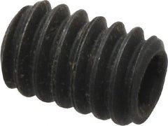 Value Collection - 1/4-20 UNC, 3/8" OAL, Flat Point Set Screw - Grade 8 Alloy Steel, 1/8" Key - Industrial Tool & Supply