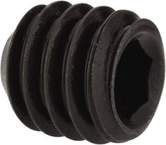 Value Collection - 5/16-18 UNC, 5/16" OAL, Flat Point Set Screw - Grade 8 Alloy Steel, 5/32" Key - Industrial Tool & Supply