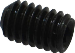 Value Collection - 5/16-18 UNC, 1/2" OAL, Flat Point Set Screw - Grade 8 Alloy Steel, 5/32" Key - Industrial Tool & Supply