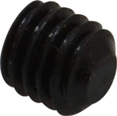 Value Collection - 3/8-16 UNC, 3/8" OAL, Flat Point Set Screw - Grade 8 Alloy Steel, 3/16" Key - Industrial Tool & Supply