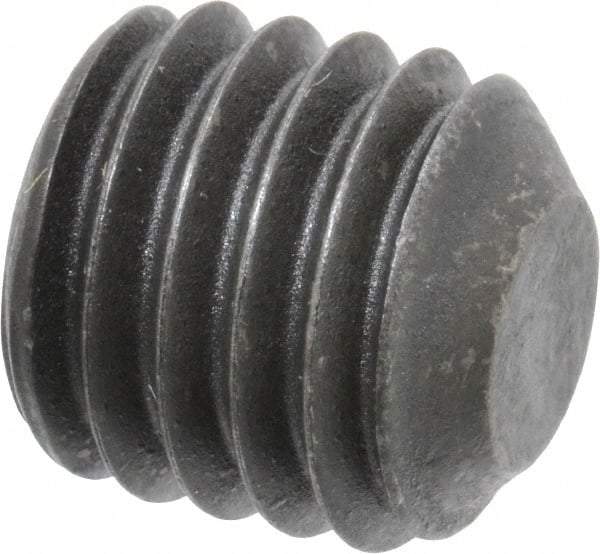 Value Collection - 1/2-13 UNC, 1/2" OAL, Flat Point Set Screw - Grade 8 Alloy Steel, 1/4" Key - Industrial Tool & Supply