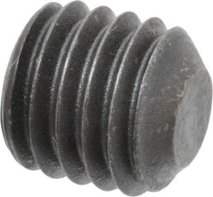 Value Collection - 1/2-13 UNC, 1/2" OAL, Flat Point Set Screw - Grade 8 Alloy Steel, 1/4" Key - Industrial Tool & Supply
