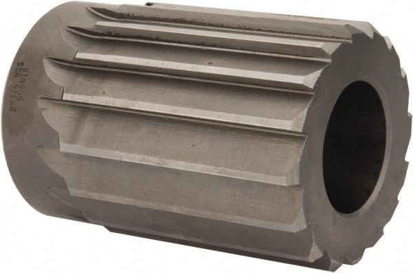 Interstate - 2-3/4" Reamer Diam, Straight Flute Shell Reamer - Industrial Tool & Supply