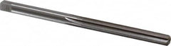 Made in USA - 17/64" Diam, Straight Shank, 2-1/8" Flute, Hand Reamer - Industrial Tool & Supply