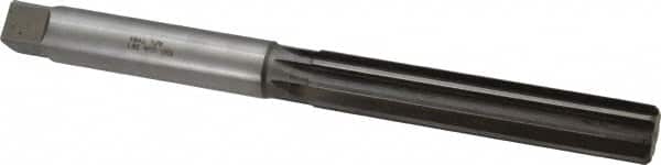 Made in USA - 7/8" Diam, Straight Shank, 4-7/8" Flute, Hand Reamer - Industrial Tool & Supply