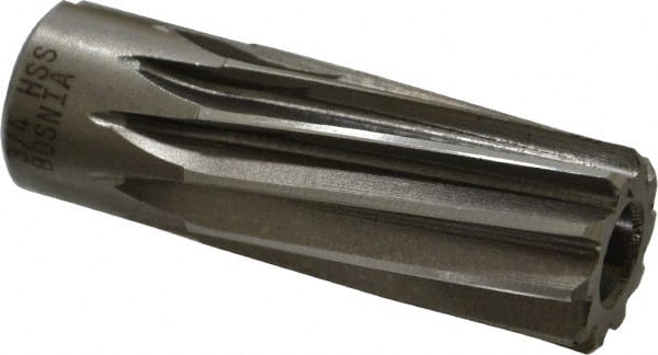 Interstate - 3/4" Reamer Diam, Spiral Flute Shell Reamer - Industrial Tool & Supply