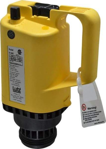 Lutz Pumps - 0.85 HP, Open Drip Proof With Speed Control Drum Pump Motor - For Use With All Lutz Pump Tubes, 120 Volt - Industrial Tool & Supply