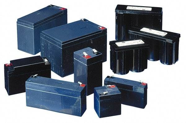 Mule - Lead-Acid, Heavy-Duty L-Type Lead Terminal, 12 Volt, 150 Amp, Lead Rechargeable Battery - 6.77" Wide x 12.11" High x 13.57" Deep - Industrial Tool & Supply
