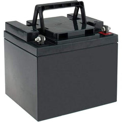 Mule - Lead-Acid, Nut/Bolt Terminal, 12 Volt, 40 Amp, Lead Rechargeable Battery - 6mm Hole Diam, 6.52" Wide x 6.69" High x 7.78" Deep - Industrial Tool & Supply