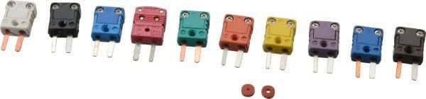 Fluke - 10 Piece Thermometer Mini Plug Kit - Industrial Tool & Supply