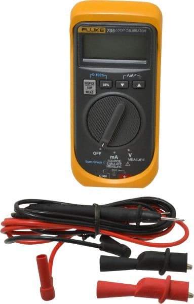 Fluke - 0 VDC to 28 VDC, Current Calibrator - +/-0.025% Basic DC Accuracy, 9V Power Supply - Industrial Tool & Supply