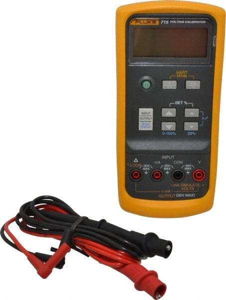 Fluke - 0 V to 24 V, Current Calibrator - LCD Display, +/-10% Basic DC Accuracy - Industrial Tool & Supply