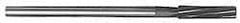 Alvord Polk - 19/32" High Speed Steel 8 Flute Chucking Reamer - Spiral Flute, 0.4355" Straight Shank, 2" Flute Length, 8" OAL - Industrial Tool & Supply