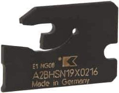 Kennametal - 3/4" Blade Height, 0.0787" Blade Width, 1" OAL, Neutral Cut, Single End Indexable Cut-Off Blade - 16mm Max Depth of Cut, A2BHSN Blade - Industrial Tool & Supply