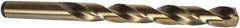 Precision Twist Drill - 3/16" 135° Cobalt Jobber Drill - Oxide/Gold Finish, Right Hand Cut, Spiral Flute, Straight Shank, 3-1/2" OAL, Split Point - Industrial Tool & Supply