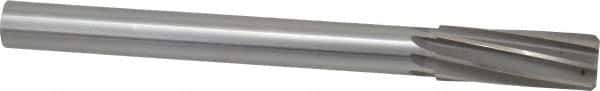 Made in USA - 1" High Speed Steel 8 Flute Chucking Reamer - Spiral Flute, 7/8" Straight Shank, 2-3/4" Flute Length, 10-1/2" OAL - Industrial Tool & Supply