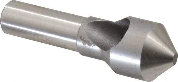 M.A. Ford - 13/16" Head Diam, 1/2" Shank Diam, 0 Flute 90° High Speed Steel Countersink - Bright Finish, 2-5/8" OAL, Single End, Straight Shank, Right Hand Cut - Industrial Tool & Supply