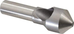 M.A. Ford - 13/16" Head Diam, 1/2" Shank Diam, 0 Flute 90° High Speed Steel Countersink - Bright Finish, 2-5/8" OAL, Single End, Straight Shank, Right Hand Cut - Industrial Tool & Supply