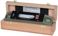 SPI - 8" Long, 0.0005" Graduation Sensitivity per 10", 2 Vials, Inspection Block Level - Cast Iron, 0.0002" Base Flatness, 1-9/16" Wide - Industrial Tool & Supply