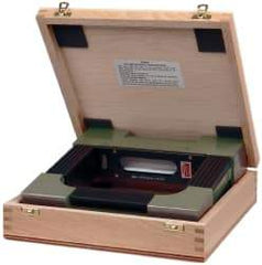 SPI - 8" Long, 0.0005" Graduation Sensitivity per 10", 2 Vials, Square Inspection Block Level - Cast Iron, 0.00025" Base Flatness, 1-9/16" Wide x 8" High - Industrial Tool & Supply