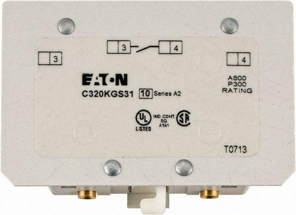 Eaton Cutler-Hammer - Starter Auxiliary Contact - For Use with 100-400A Contactors - Industrial Tool & Supply