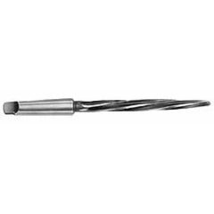 Interstate - 7/8" Reamer Diam, 39/64" Small End Diam, 3MT Morse Taper Shank, 7-3/8" Flute, Bridge Reamer - Industrial Tool & Supply