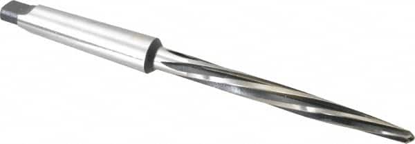 Interstate - 7/16" Reamer Diam, 7/32" Small End Diam, 2MT Morse Taper Shank, 4-3/8" Flute, Bridge Reamer - Industrial Tool & Supply