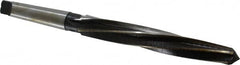 Interstate - 1-1/16" Reamer Diam, 13/16" Small End Diam, 3MT Morse Taper Shank, 7-3/8" Flute, Bridge Reamer - Industrial Tool & Supply