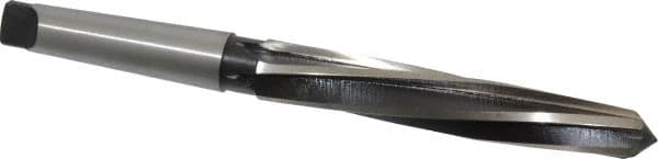 Interstate - 1-1/4" Reamer Diam, 63/64" Small End Diam, 4MT Morse Taper Shank, 7-3/8" Flute, Bridge Reamer - Industrial Tool & Supply