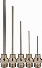 Value Collection - Blow Gun 5 Piece Needle Set - 1/8 MPT, 1-3/16, 1-3/4, 15/16, 2-15/32 & 2-3/4" Long - Industrial Tool & Supply