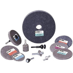 Standard Abrasives - 8" Diam, 1/2" Face Width, 3/4" Center Hole, Fine Grade, Silicon Carbide Deburring Wheel - Unitized, Soft Grade - Industrial Tool & Supply