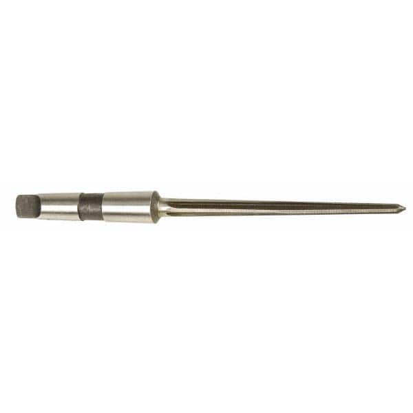 Interstate - 1-5/16" Reamer Diam, 1-1/64" Small End Diam, 4MT Morse Taper Shank, 7-3/8" Flute, Bridge Reamer - Industrial Tool & Supply