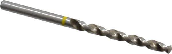 Accupro - #16 130° Vanadium High Speed Steel Jobber Drill - Bright Finish, Right Hand Cut, Spiral Flute, Straight Shank, 80mm OAL, Split Point - Industrial Tool & Supply